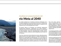 Analizan comportamiento del Río Meta